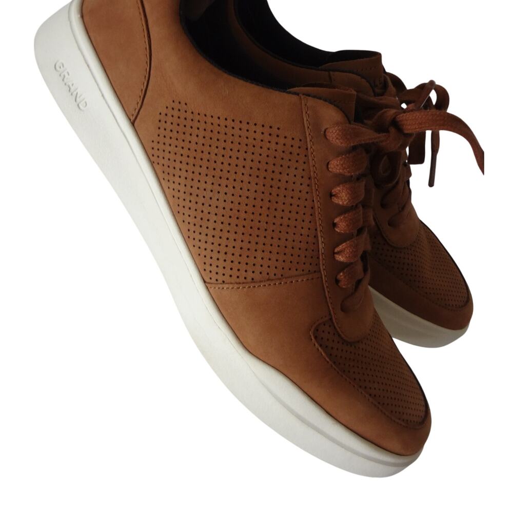 Cole Haan Grand Crosscourt Perforated Suede Nubuck Sneaker Mens 8 Perforated